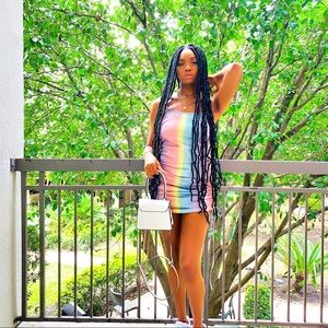 Shane Justin Rainbow Dress